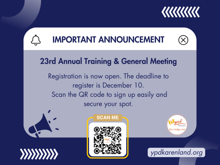 23rd ypd annual training & general meeting (1)