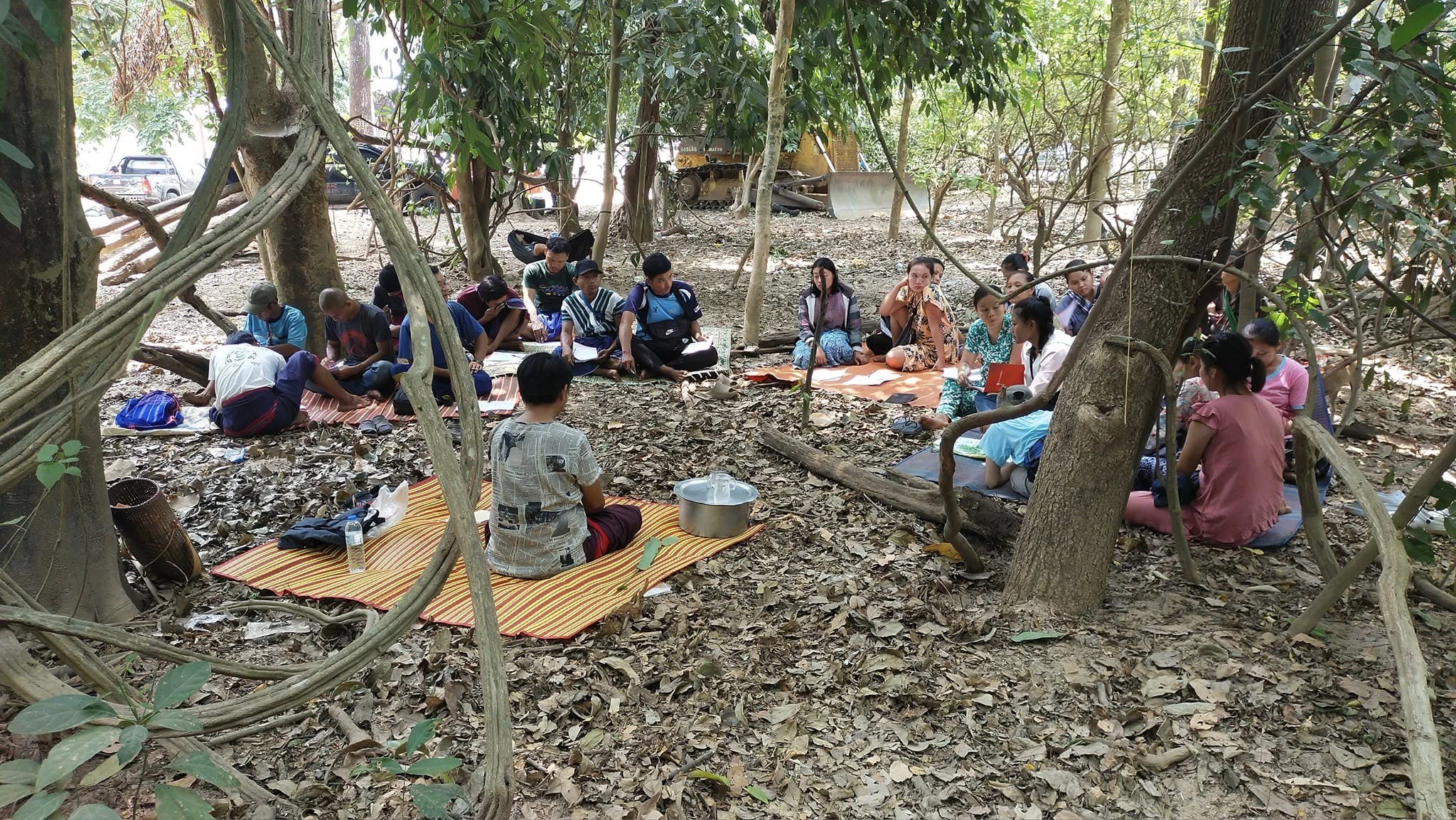 Community support efforts including food and essential supplies