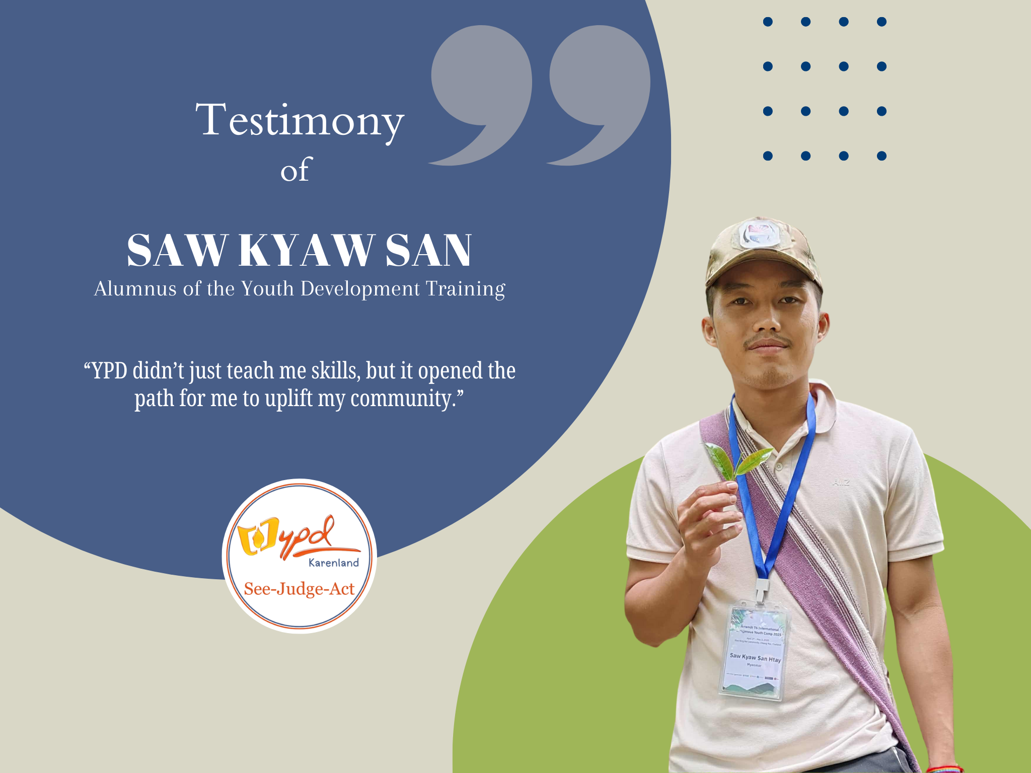 “YPD didn’t just teach me skills, but it opened the path for me to uplift my community.”