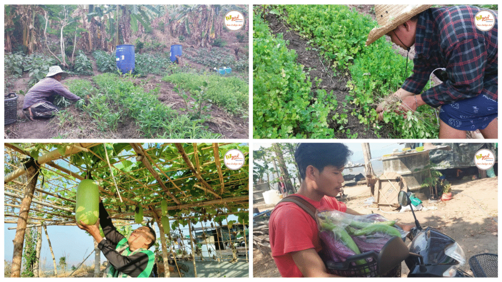 community fundraising through local products and handicrafts